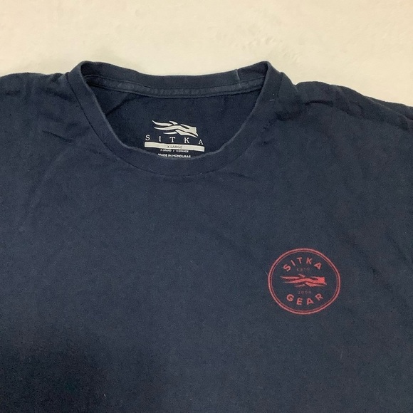Sitka Men’s T-Shirt Navy Blue Size XL Outdoor - Picture 4 of 6